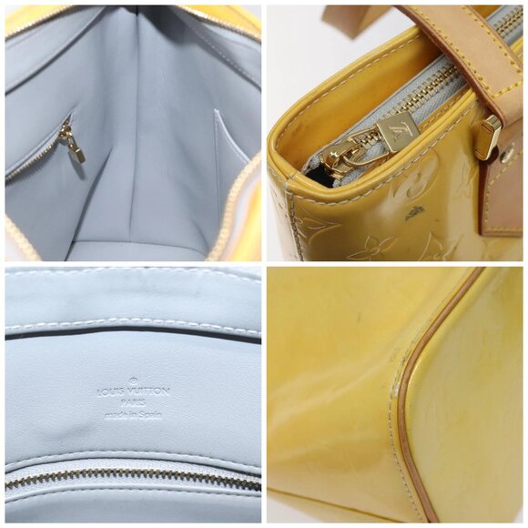 LOUIS VUITTON Monogram Vernis Houston Hand Bag Gris - Picture 12 of 14